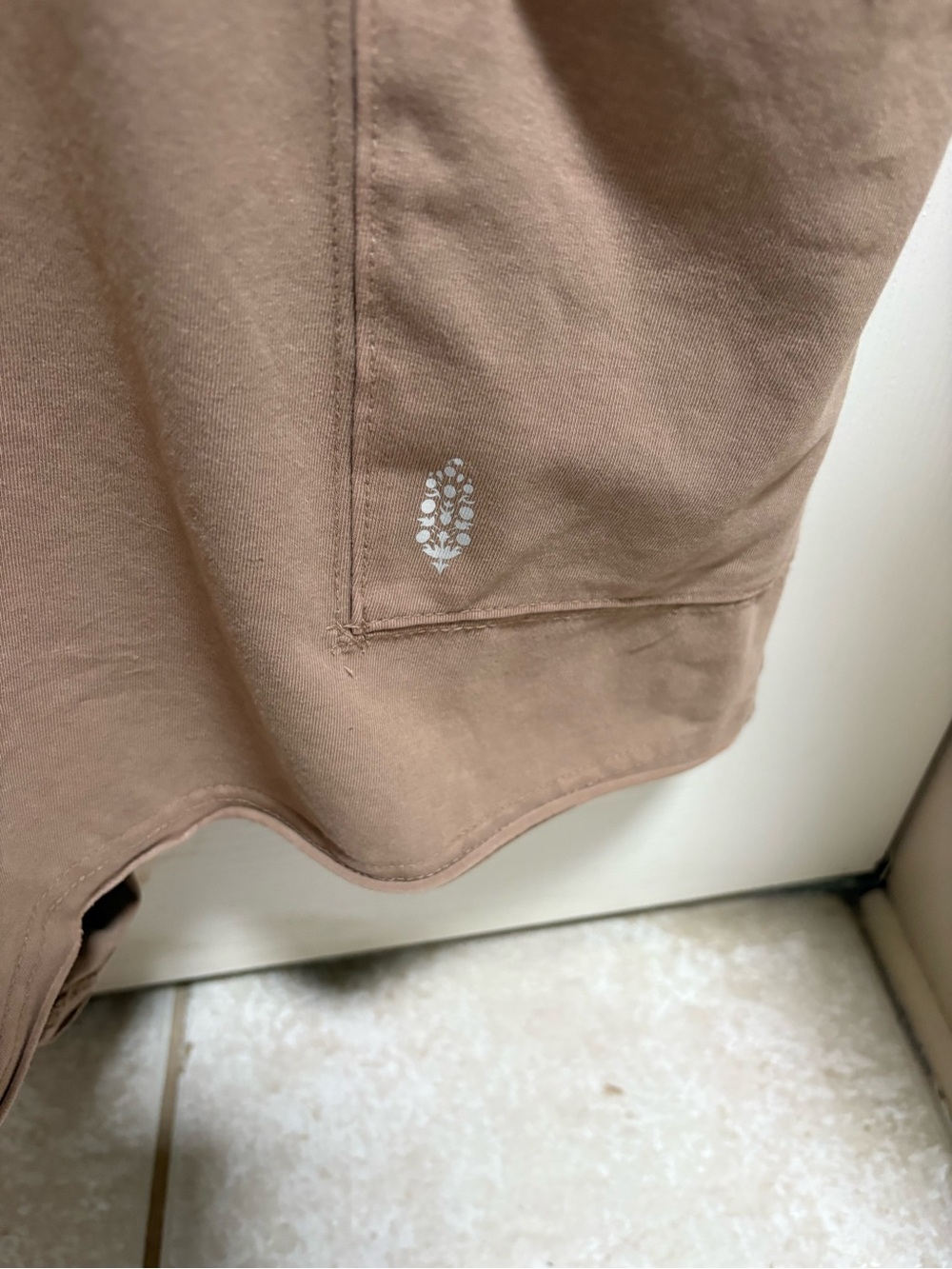 Free People For Movement Tan Short Sleeve Romper - Picture 5 of 6